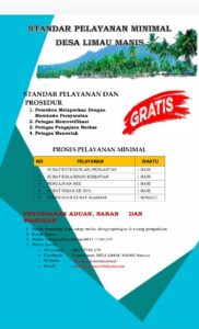 Read more about the article STANDAR PELAYANAN DESA LIMAU MANIS